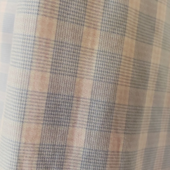 Pronto Uomo Men's Blue Plaid Slim Fit Non Iron Dress Shirt Size 16 36/37 Tall - Picture 4 of 12